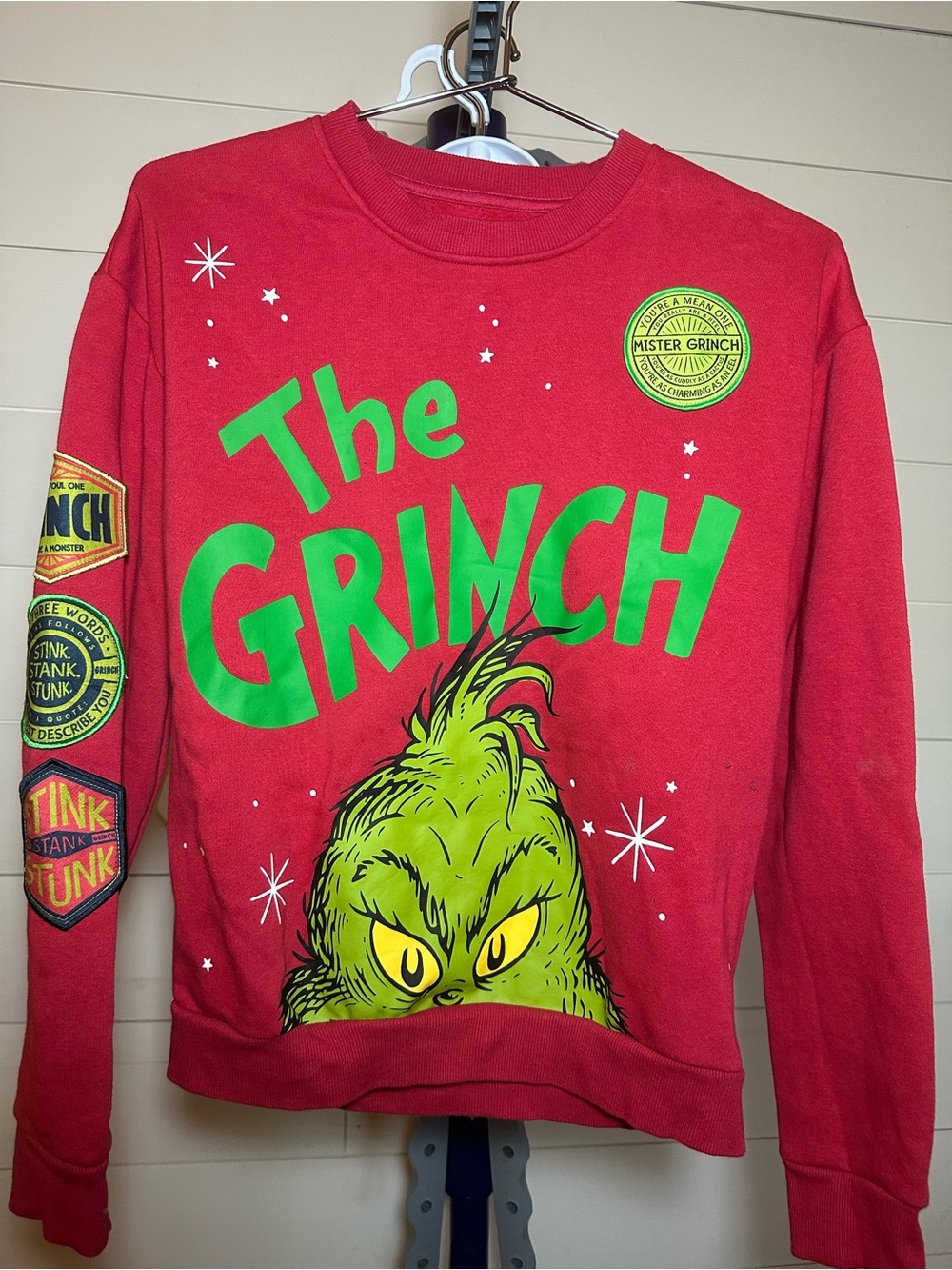 #176 The Grinch Red Graphic Sweatshirt - The Grinch